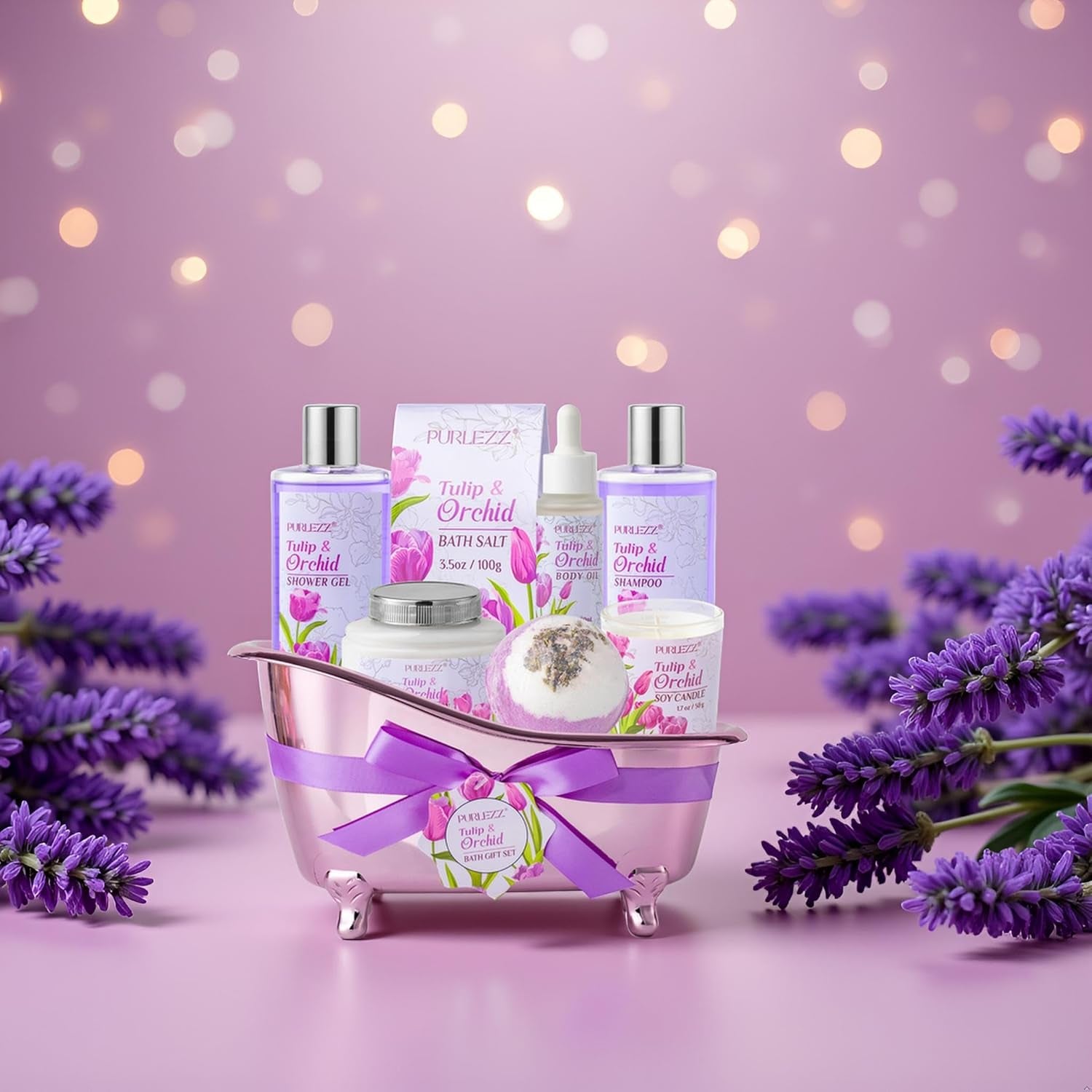 Spa Gift Basket for Women, Beauty & Personal Care Set - Birthday Gifts for Women Care Package Spa Gifts Set Thinking of You Gifts, Unique Gifts Idea for Mom Best Friend Sister Spa Self Care Kit